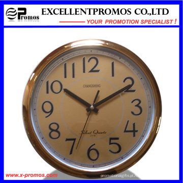 12inch 30diameter Logo impressão rodada de plástico Wall Clock (EP-Item12B)